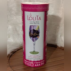 Lolita "Your Big Day" Wine Glass - (NIB)